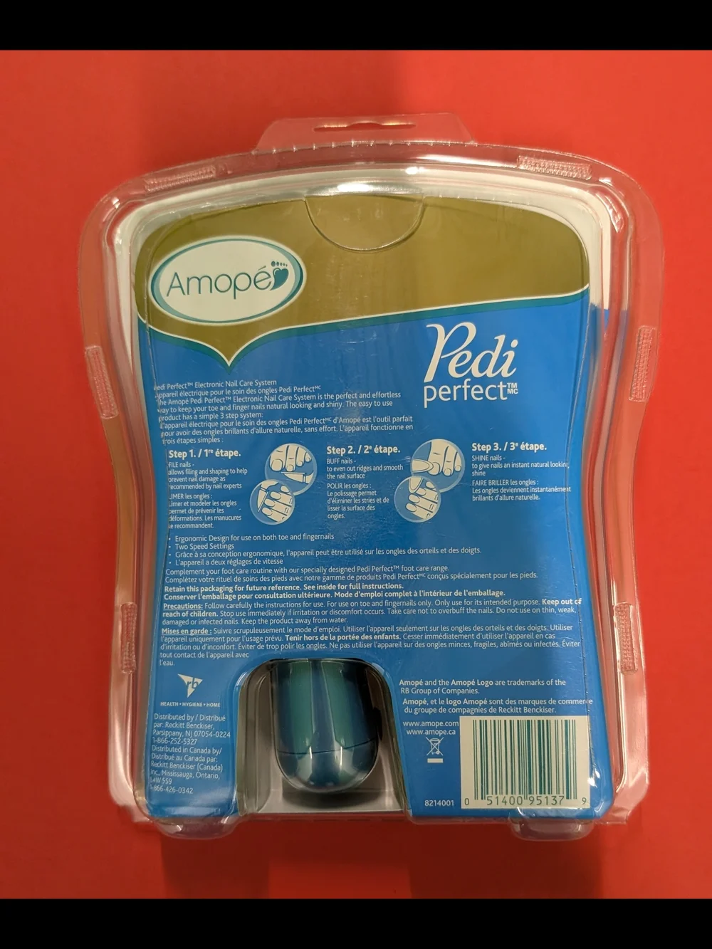 Amope Pedi Perfect Electronic Nail File Care System - Sealed Deadstock New